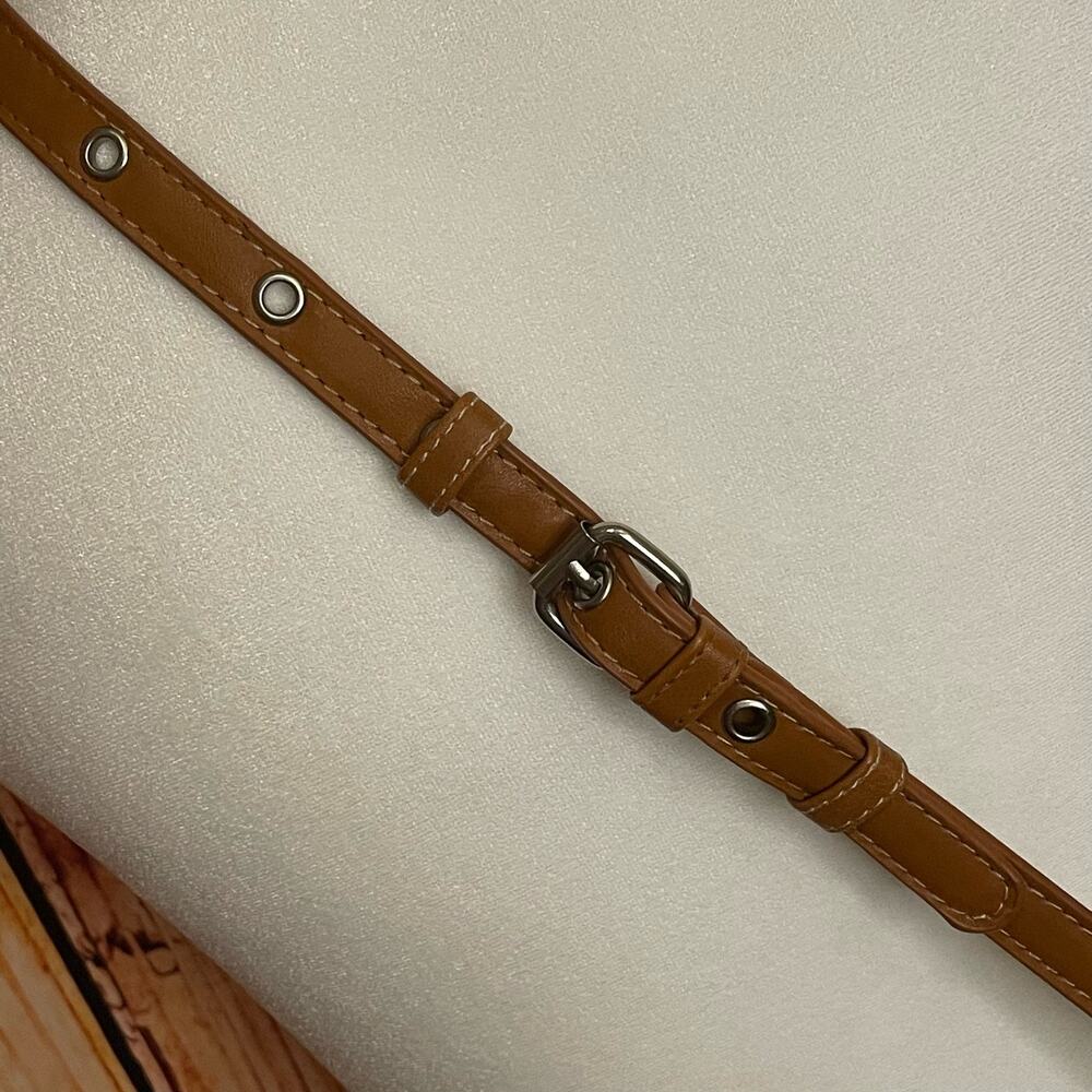 SALE!! Adrienne Vittadini crossbody bag geometric leather trim red white blue - Picture 8 of 10